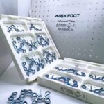 Implante ortopédico calcáneo azul de alta calidad para procedimientos quirúrgicos avanzados.